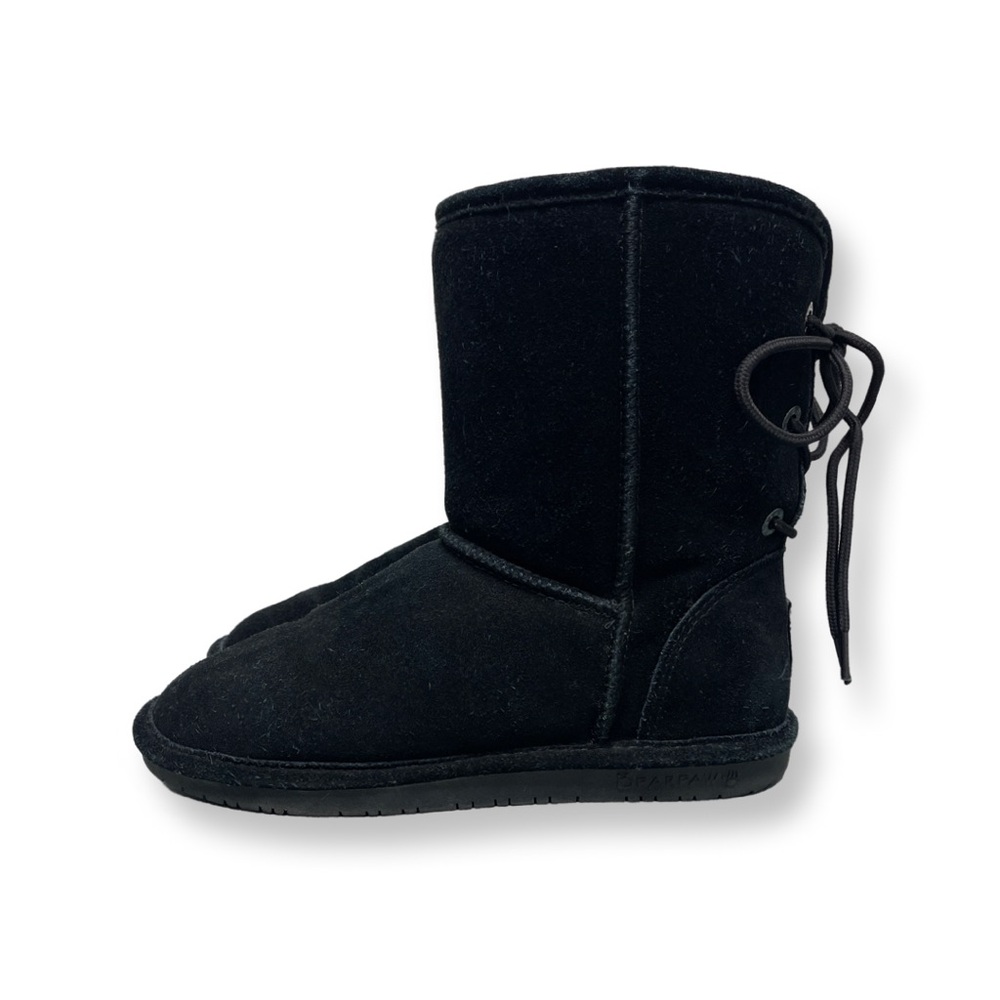 BearPaw “Elizabeth” Suede Boots Women’s 8 Black